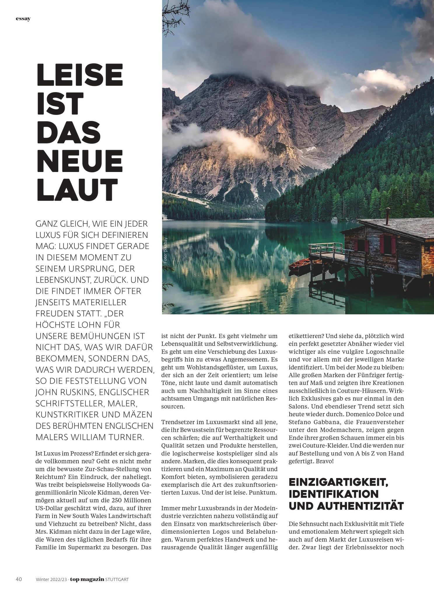 Leise ist das neue Laut – Bild 1